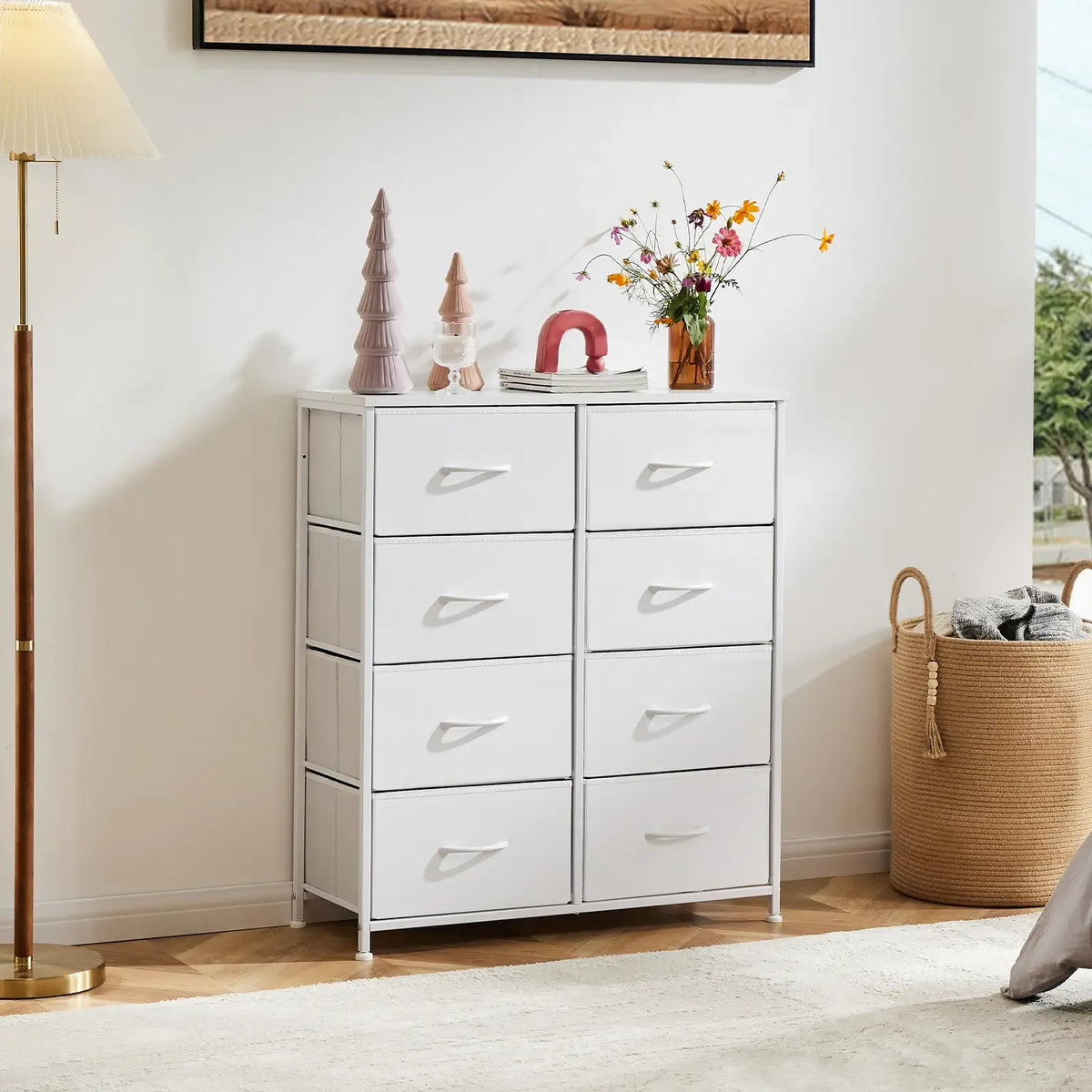 Sweetcrispy 8-Drawer Fabric Storage Dresser