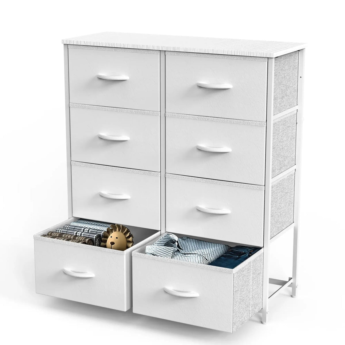 Sweetcrispy 8-Drawer Fabric Storage Dresser