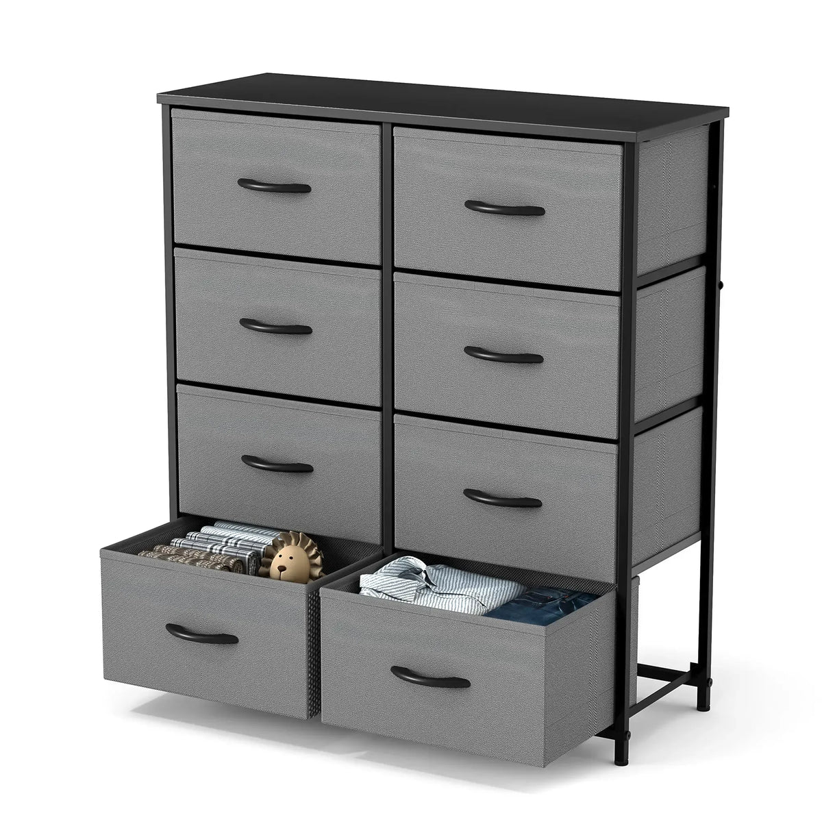 Sweetcrispy 8-Drawer Fabric Storage Dresser