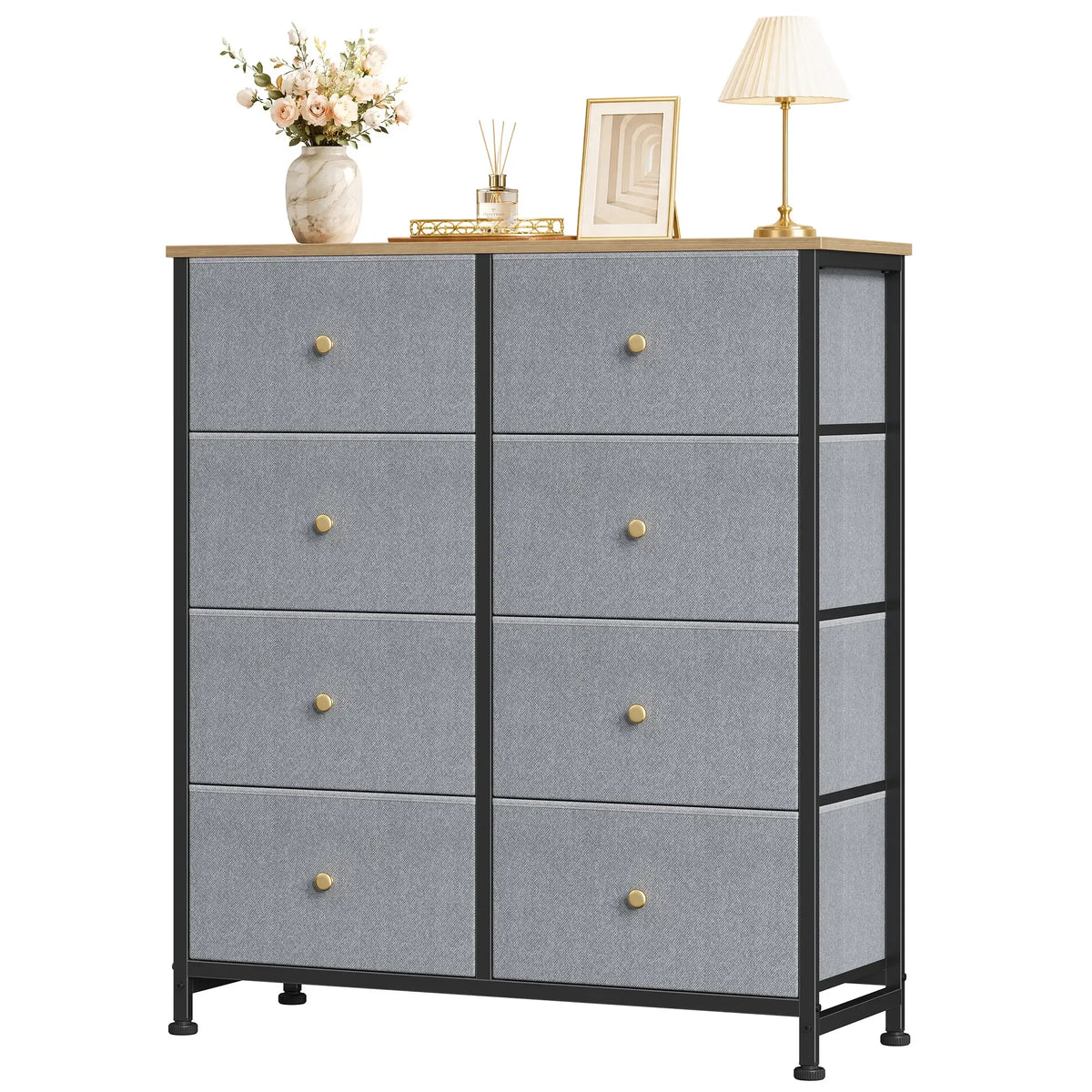 Sweetcrispy 8-Drawer Fabric Storage Dresser