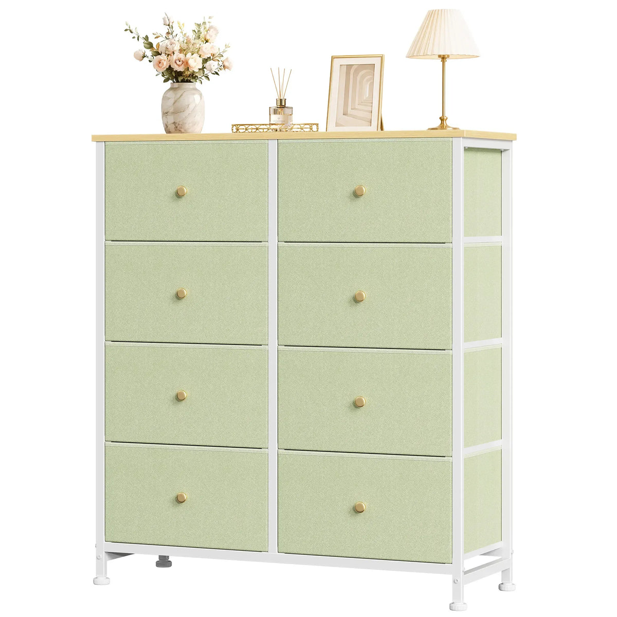 Sweetcrispy 8-Drawer Fabric Storage Dresser