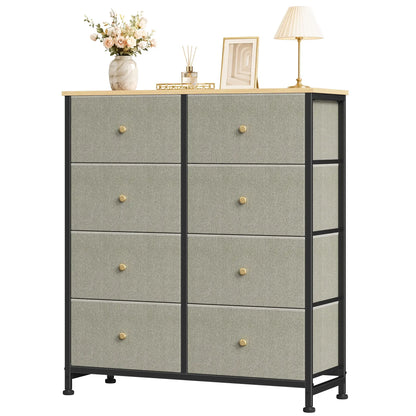 Sweetcrispy 8-Drawer Fabric Storage Dresser